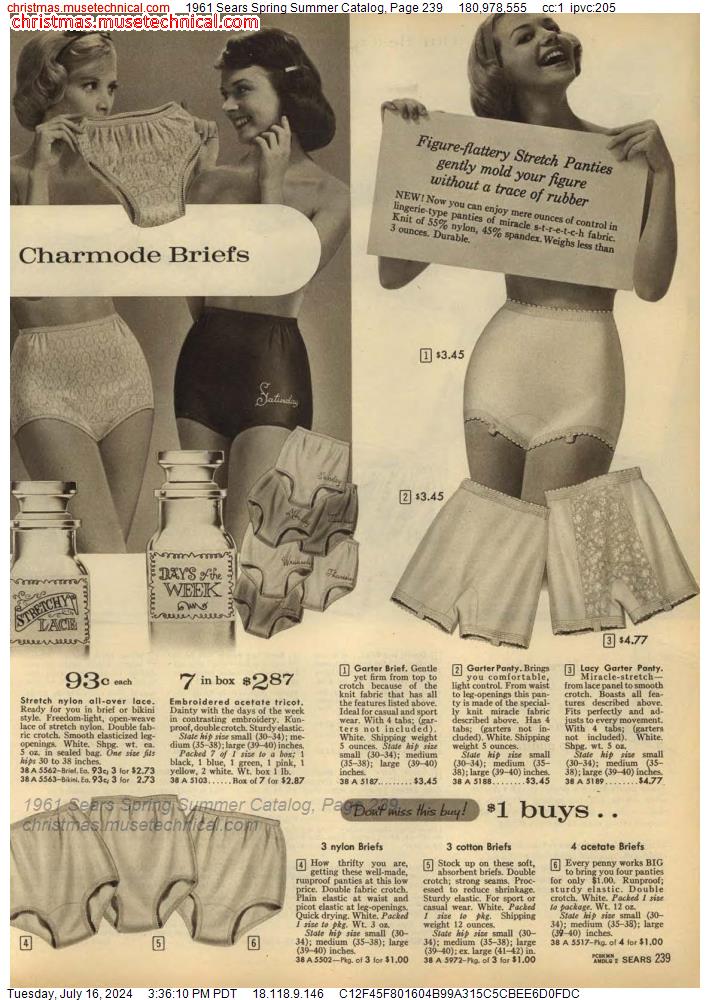 1961 Sears Spring Summer Catalog, Page 239