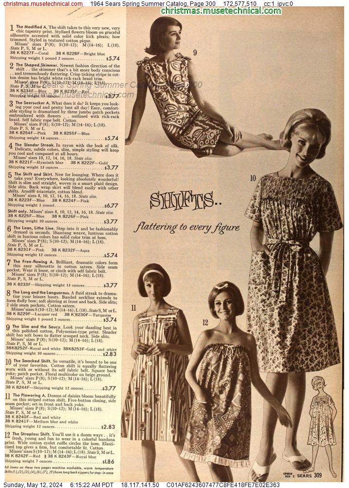 1964 Sears Spring Summer Catalog, Page 300