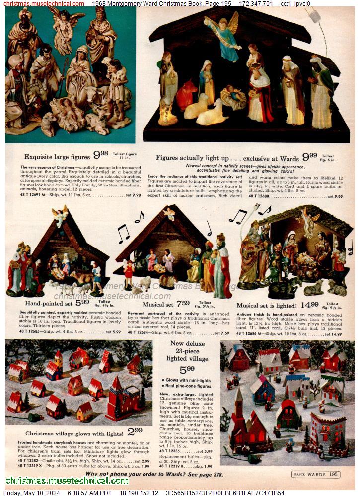1968 Montgomery Ward Christmas Book, Page 195