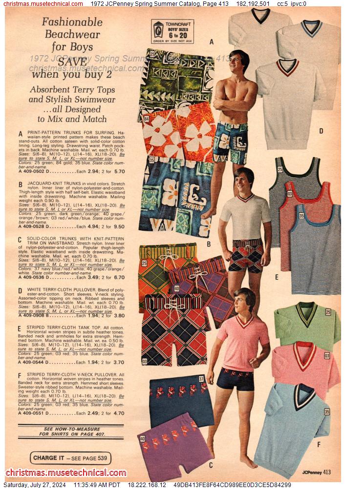 1972 JCPenney Spring Summer Catalog, Page 413
