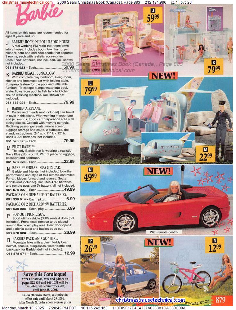 2000 Sears Christmas Book (Canada), Page 883