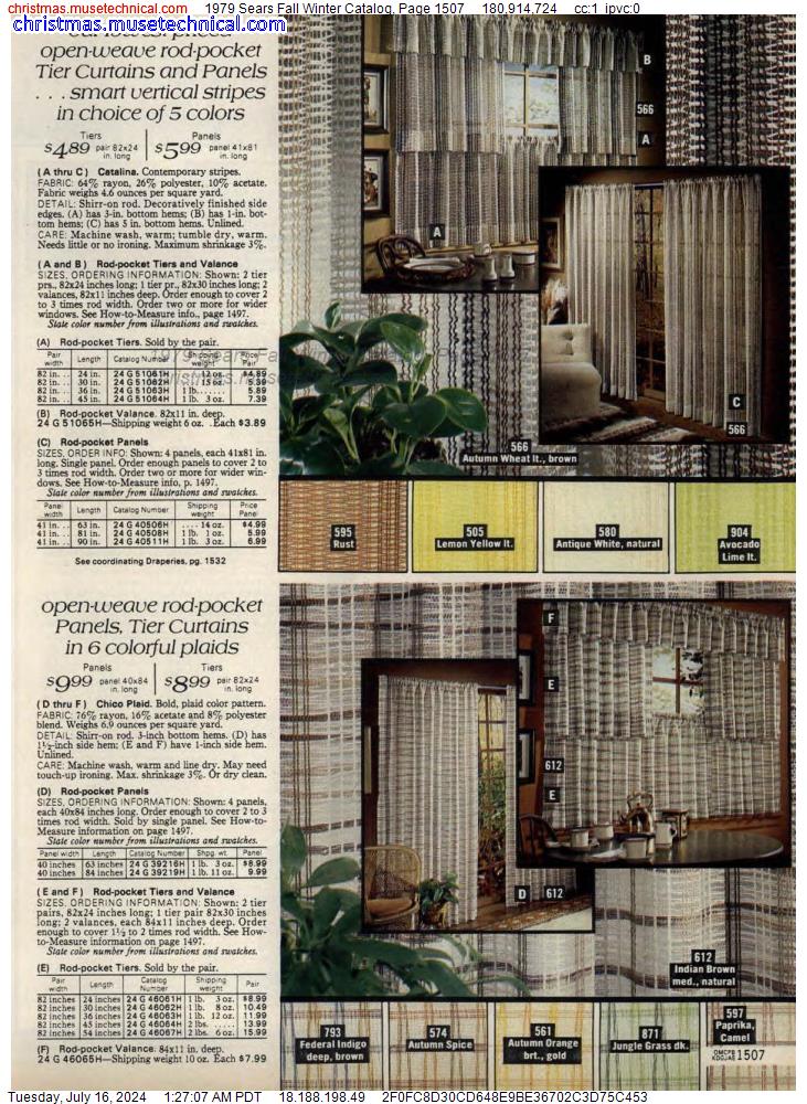1979 Sears Fall Winter Catalog, Page 1507