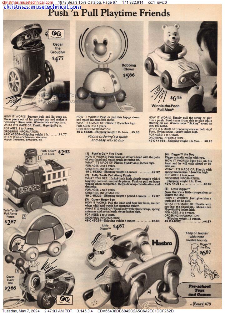 1978 Sears Toys Catalog, Page 67