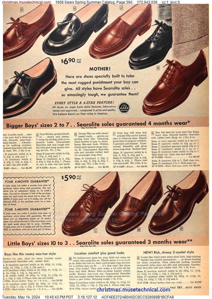 1956 Sears Spring Summer Catalog, Page 390