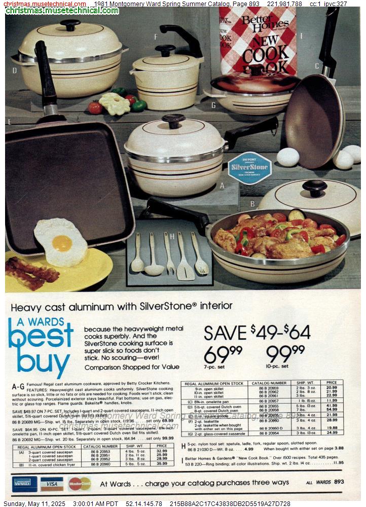 1981 Montgomery Ward Spring Summer Catalog, Page 893
