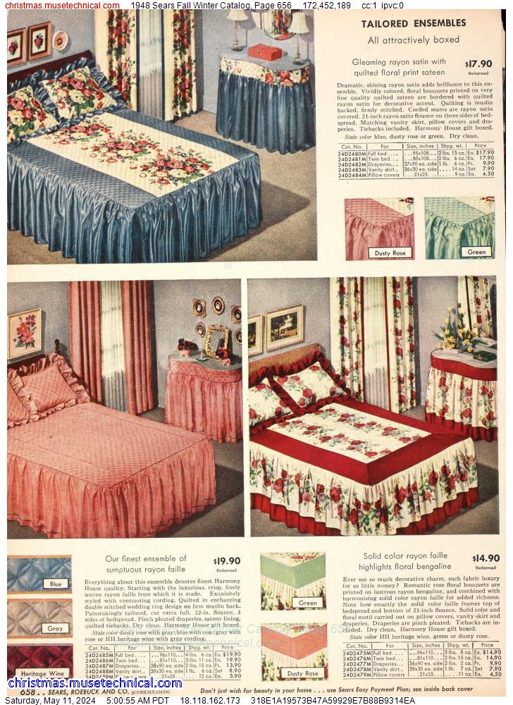 1948 Sears Fall Winter Catalog, Page 656