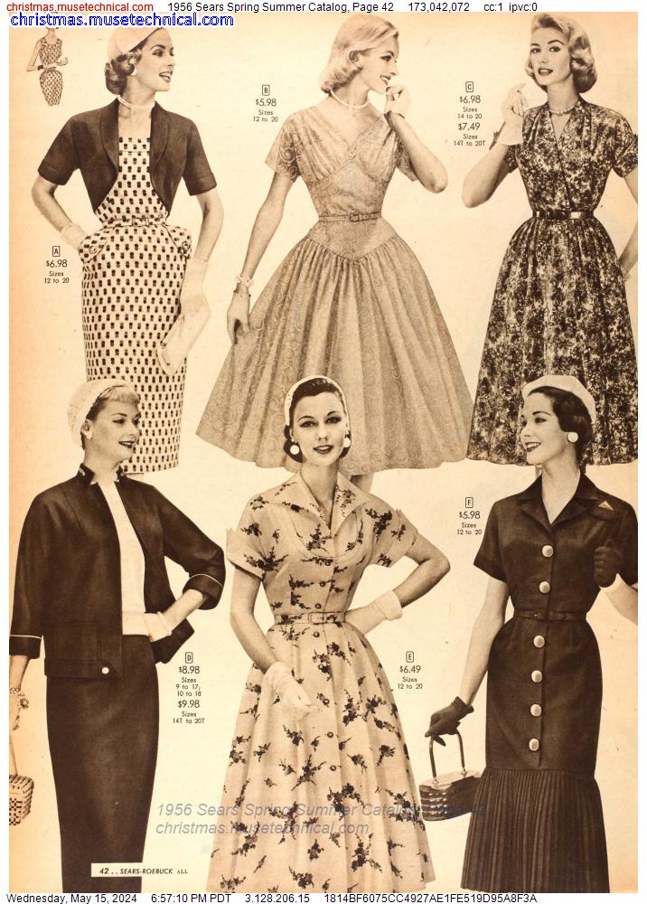 1956 Sears Spring Summer Catalog, Page 42