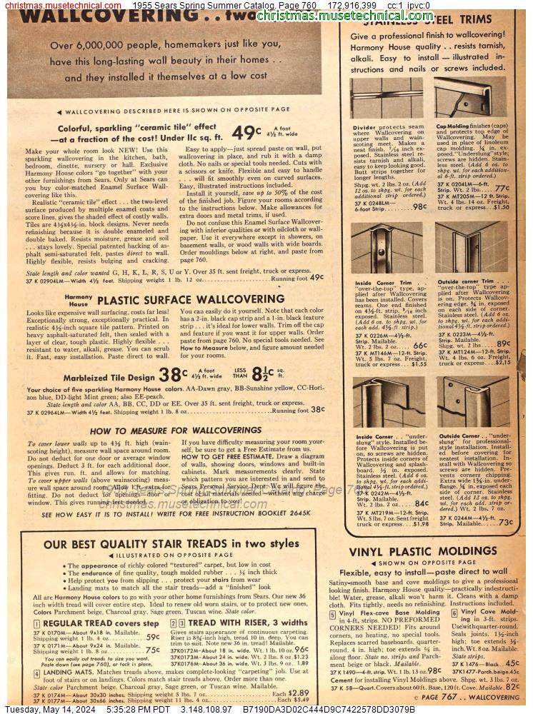 1955 Sears Spring Summer Catalog, Page 760