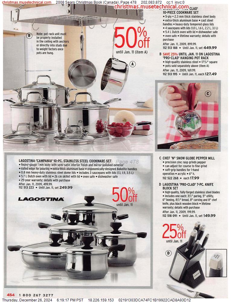 2008 Sears Christmas Book (Canada), Page 478