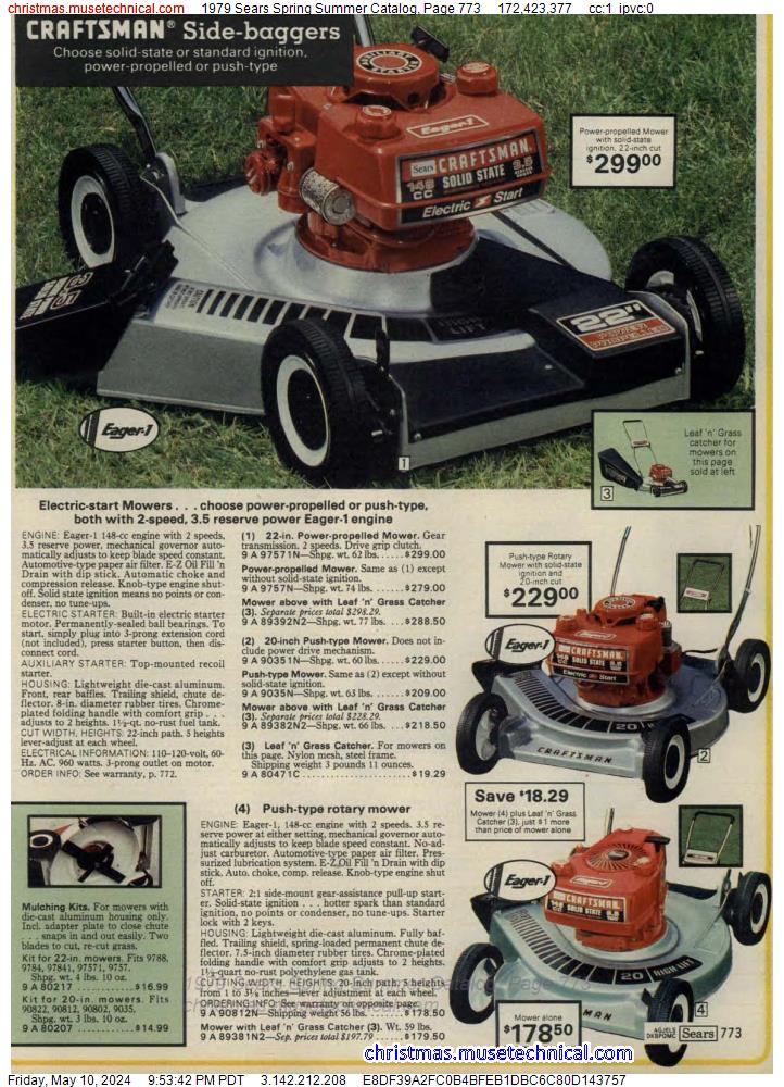 1979 Sears Spring Summer Catalog, Page 773