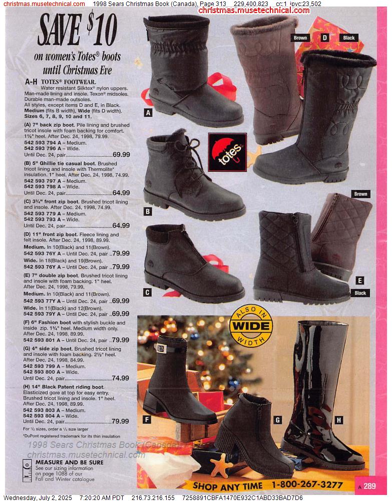 1998 Sears Christmas Book (Canada), Page 313