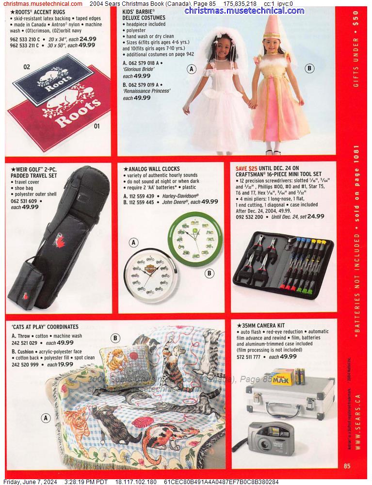 2004 Sears Christmas Book (Canada), Page 85