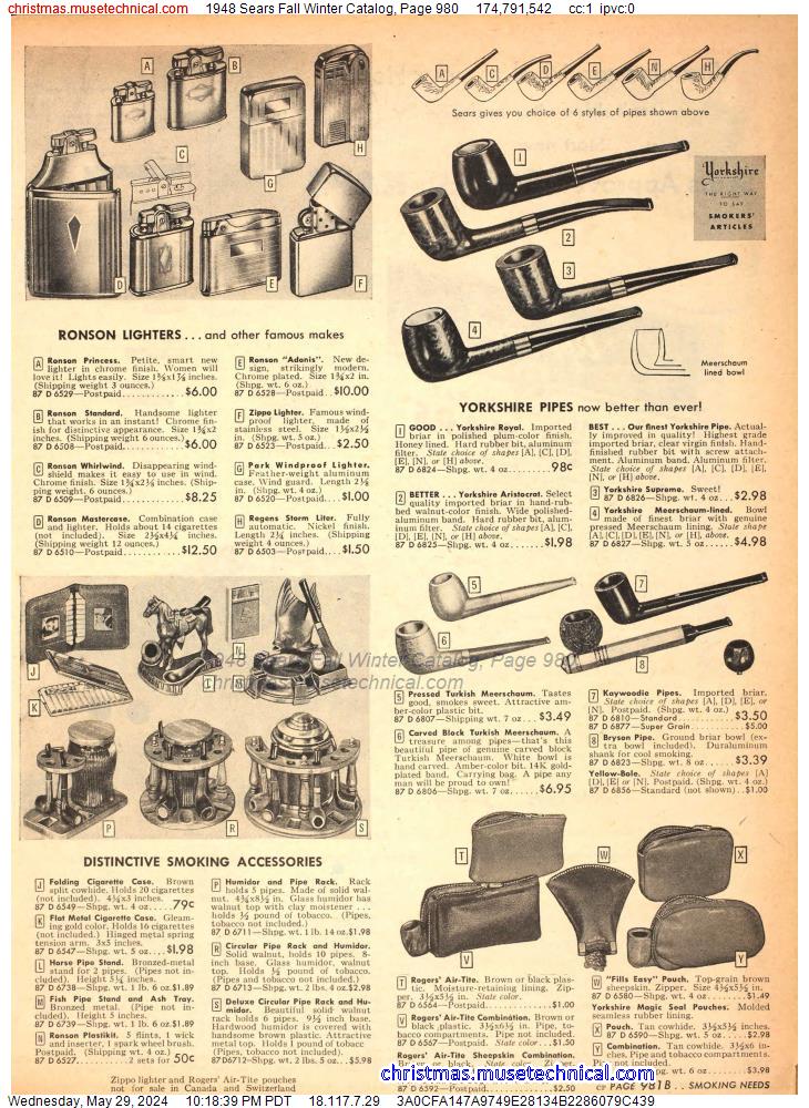 1948 Sears Fall Winter Catalog, Page 980