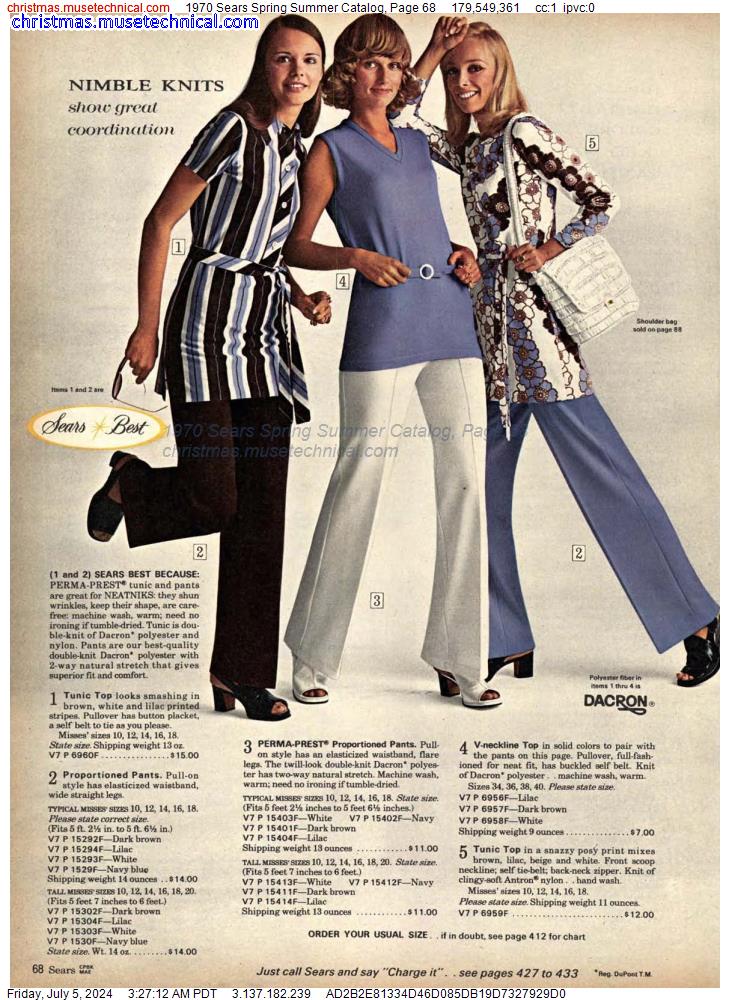 1970 Sears Spring Summer Catalog, Page 68