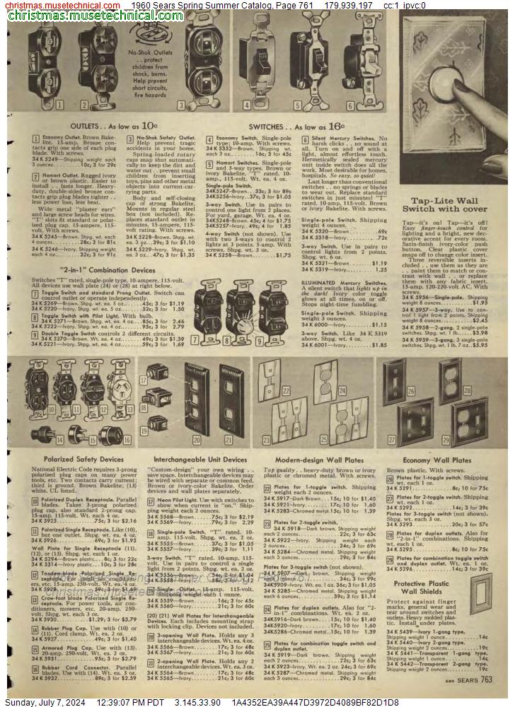 1960 Sears Spring Summer Catalog, Page 761