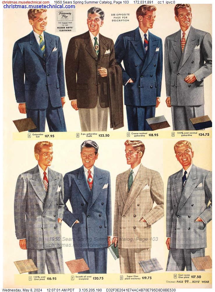 1950 Sears Spring Summer Catalog, Page 103