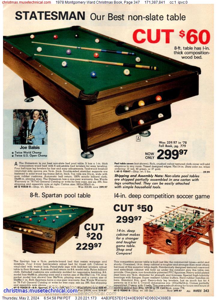 1978 Montgomery Ward Christmas Book, Page 347