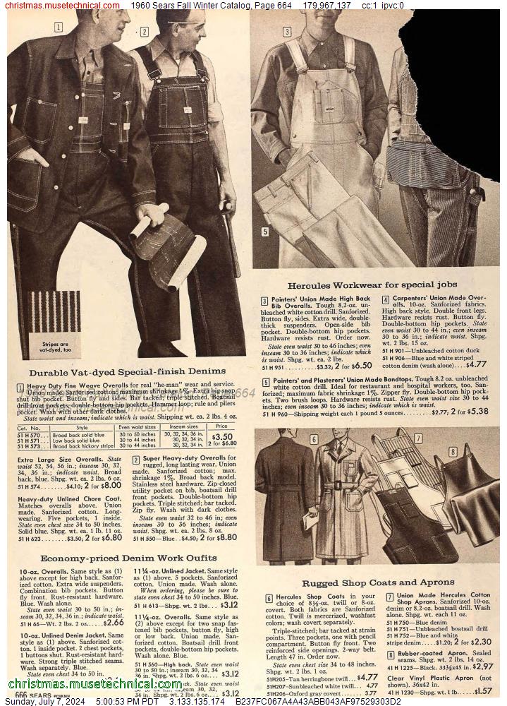 1960 Sears Fall Winter Catalog, Page 664
