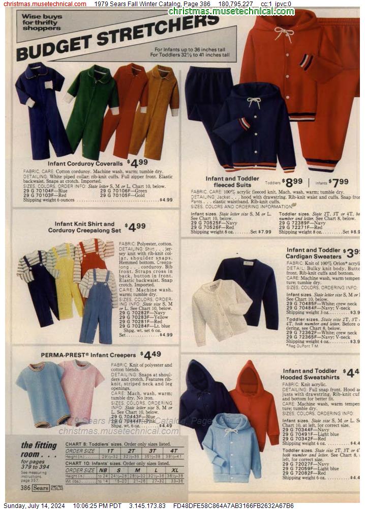 1979 Sears Fall Winter Catalog, Page 386