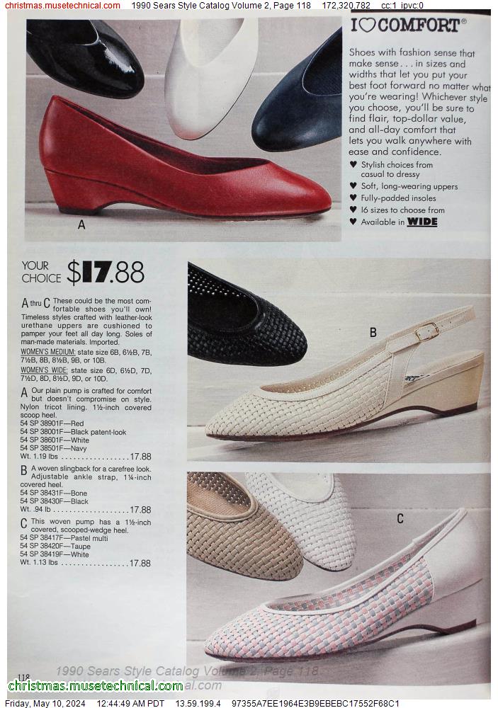 1990 Sears Style Catalog Volume 2, Page 118