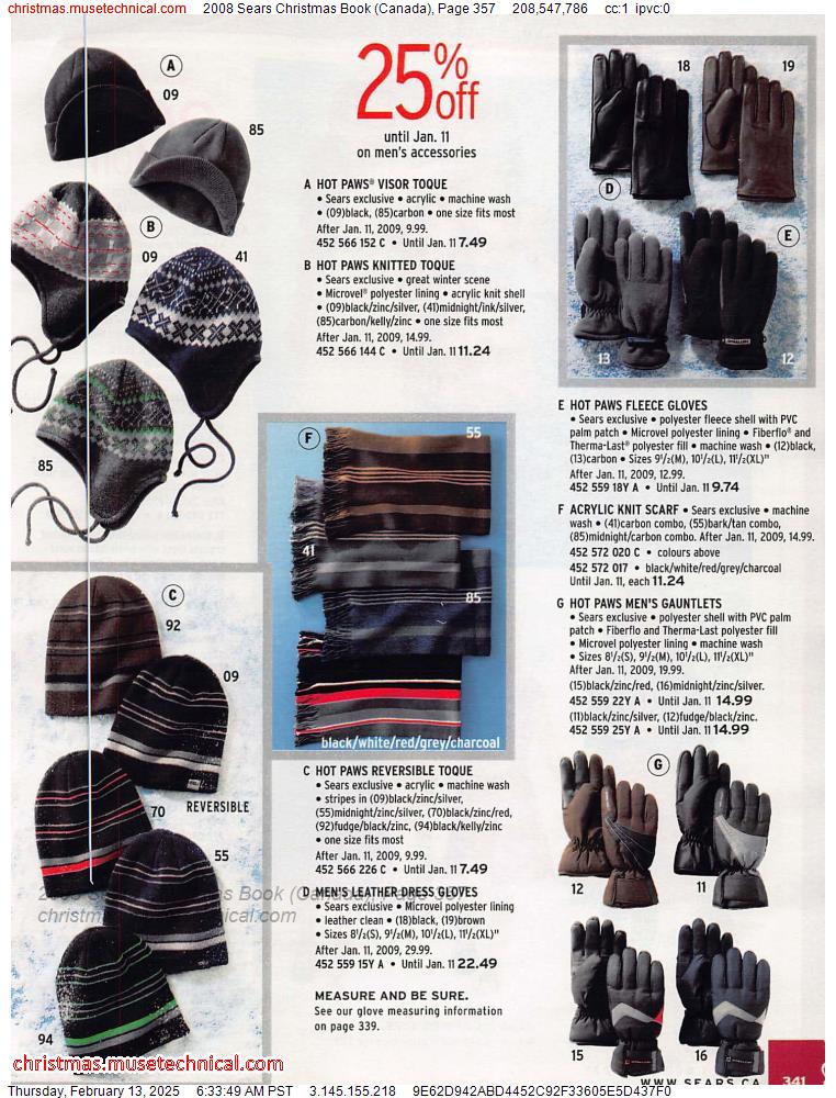 2008 Sears Christmas Book (Canada), Page 357