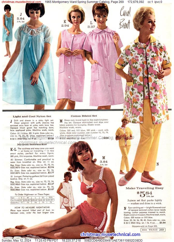 1965 Montgomery Ward Spring Summer Catalog, Page 269