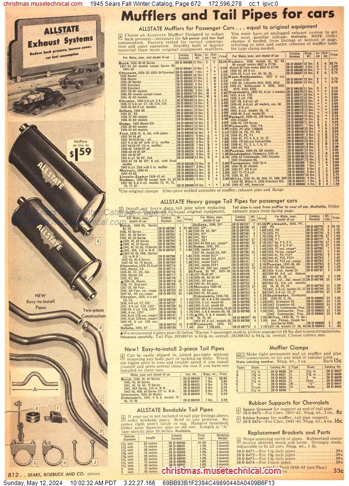 1945 Sears Fall Winter Catalog, Page 672