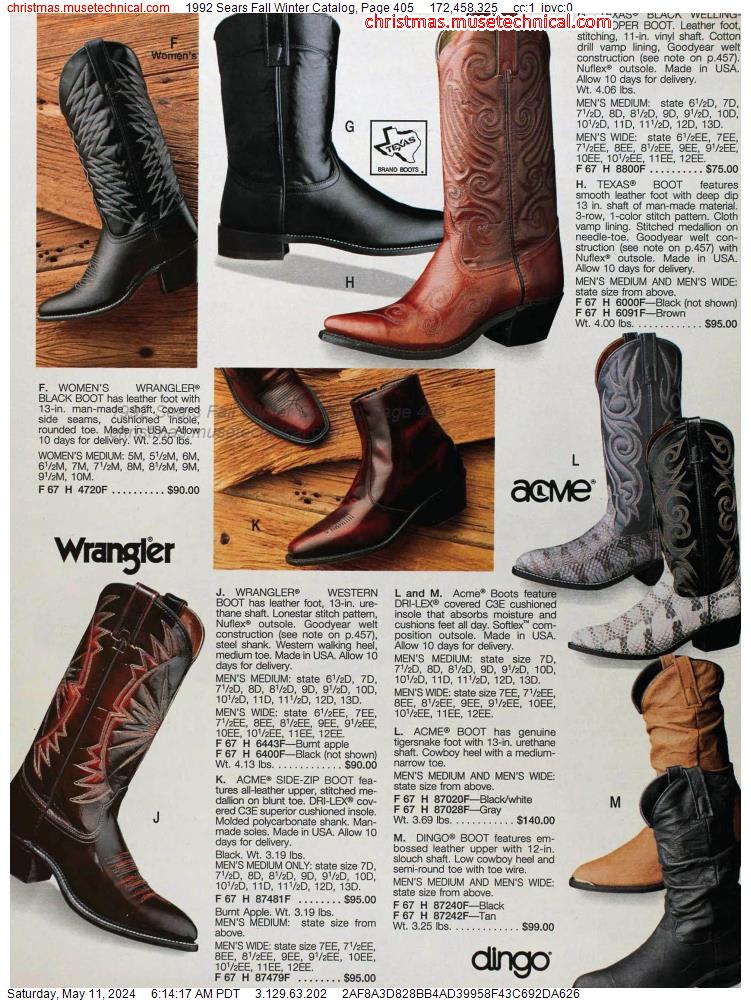 1992 Sears Fall Winter Catalog, Page 405