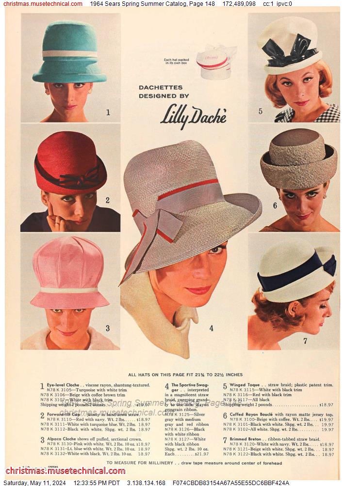 1964 Sears Spring Summer Catalog, Page 148