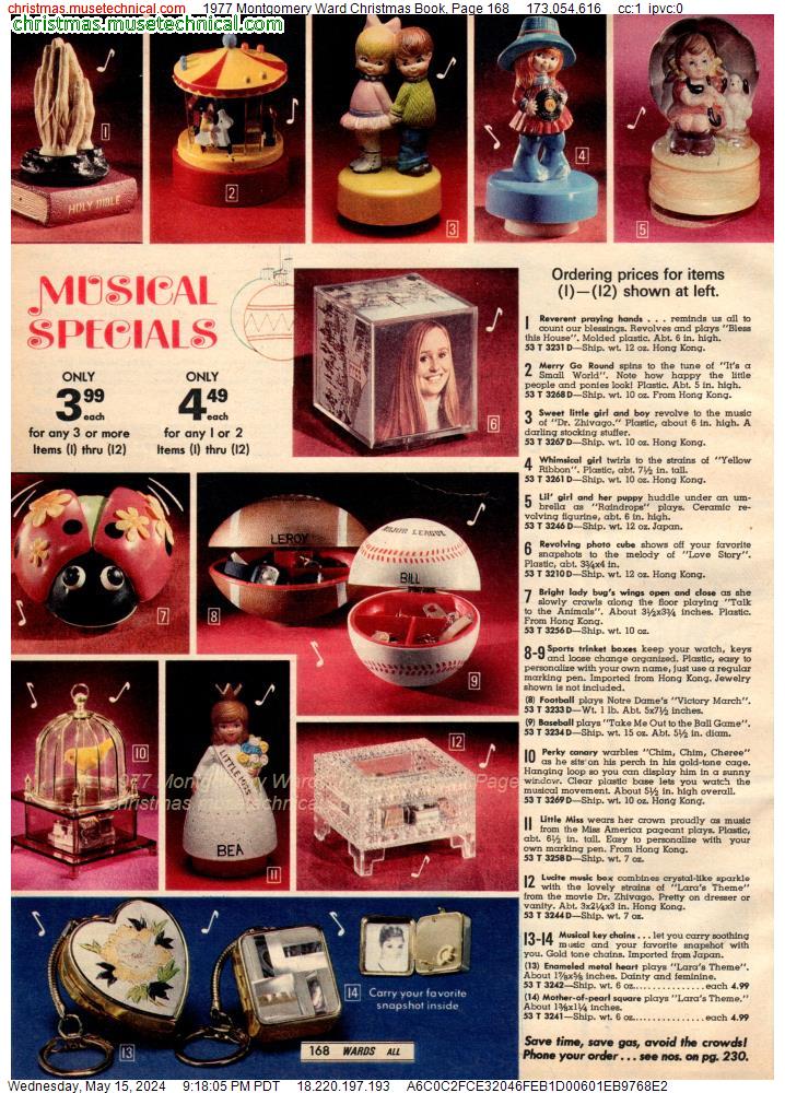 1977 Montgomery Ward Christmas Book, Page 168