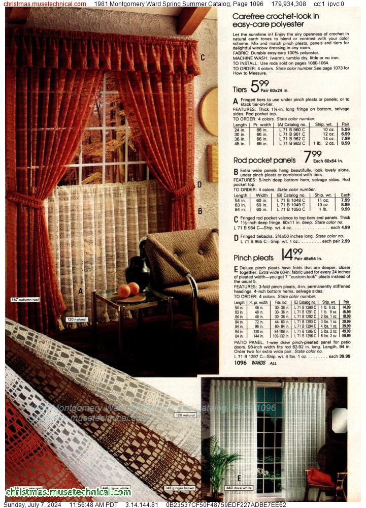 1981 Montgomery Ward Spring Summer Catalog, Page 1096