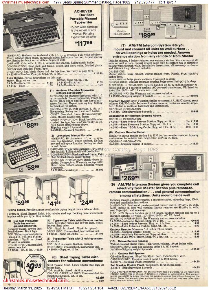 1977 Sears Spring Summer Catalog, Page 1082