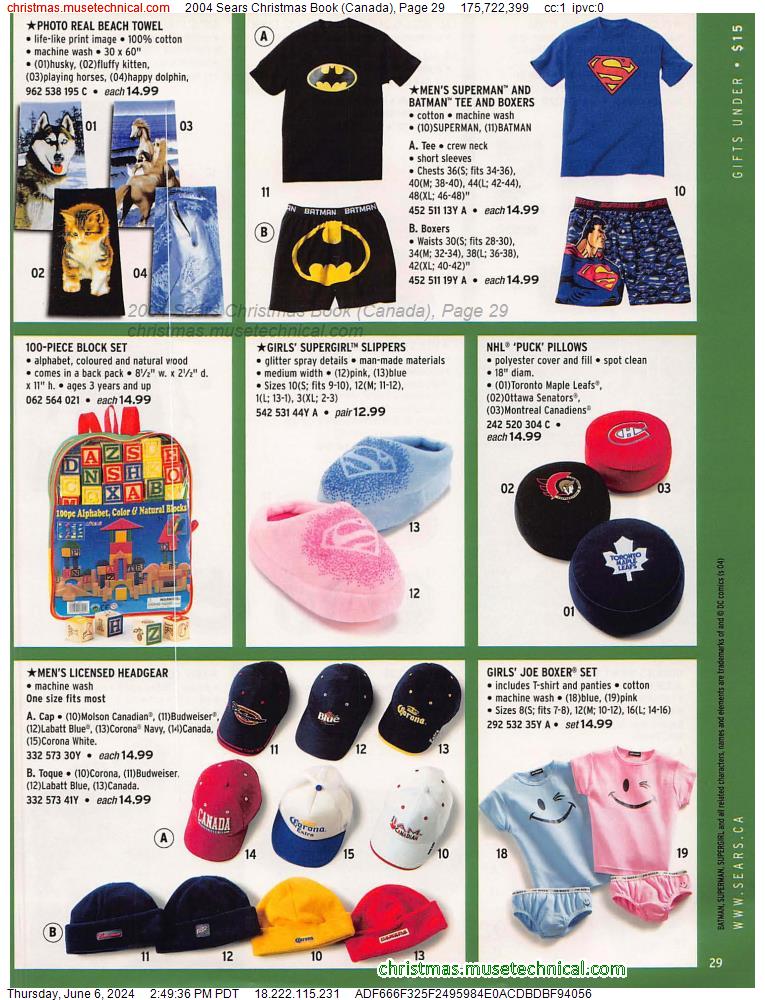 2004 Sears Christmas Book (Canada), Page 29