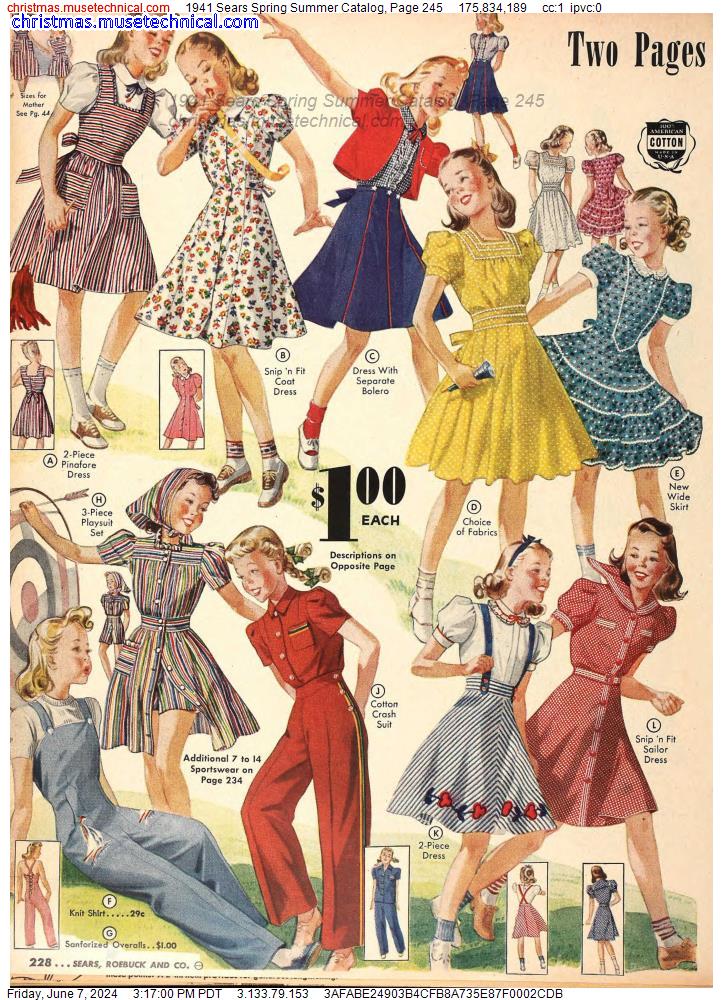 1941 Sears Spring Summer Catalog, Page 245