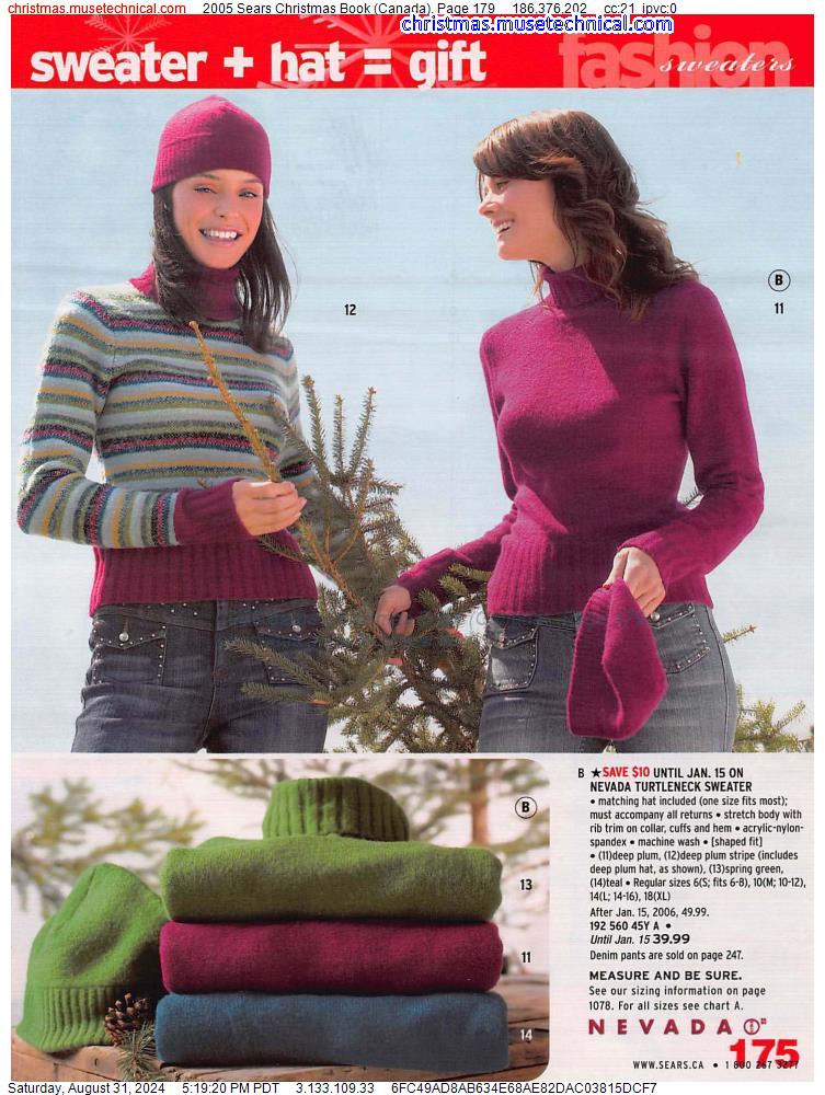 2005 Sears Christmas Book (Canada), Page 179