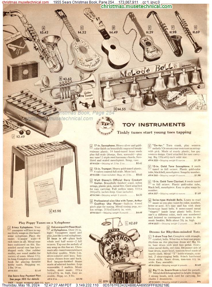 1955 Sears Christmas Book, Page 254