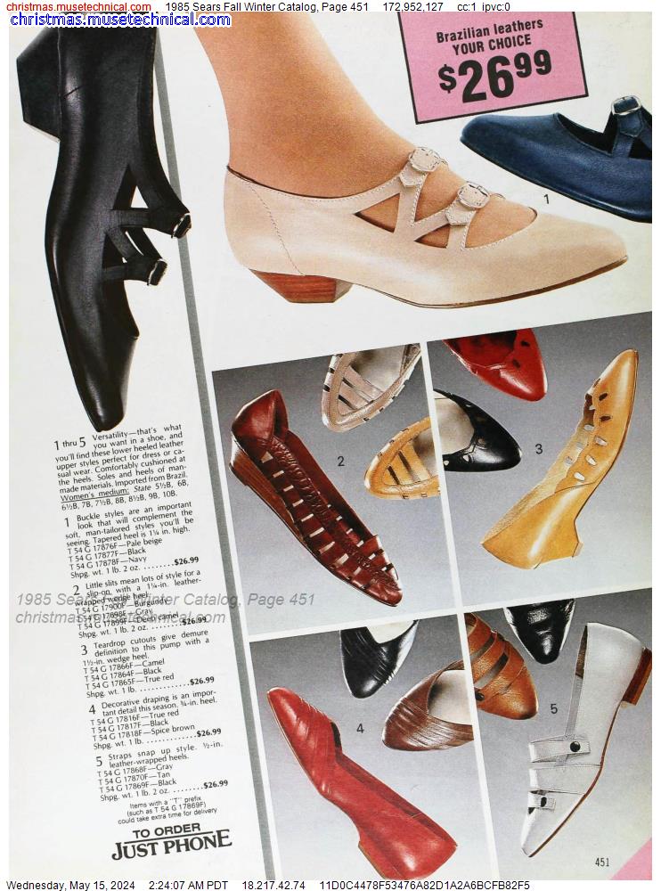 1985 Sears Fall Winter Catalog, Page 451