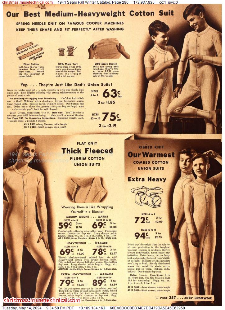 1941 Sears Fall Winter Catalog, Page 286