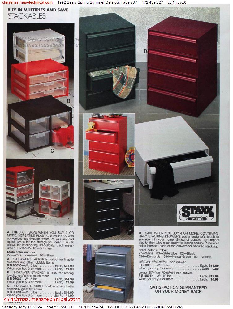 1992 Sears Spring Summer Catalog, Page 737