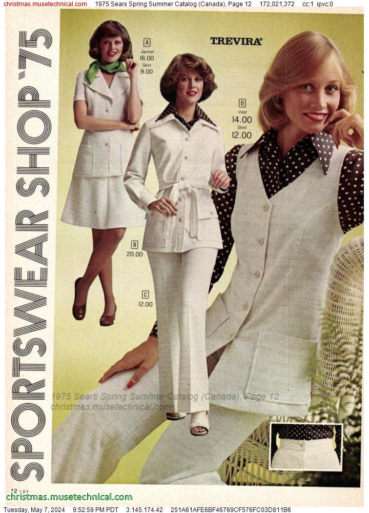 1975 Sears Spring Summer Catalog (Canada), Page 12