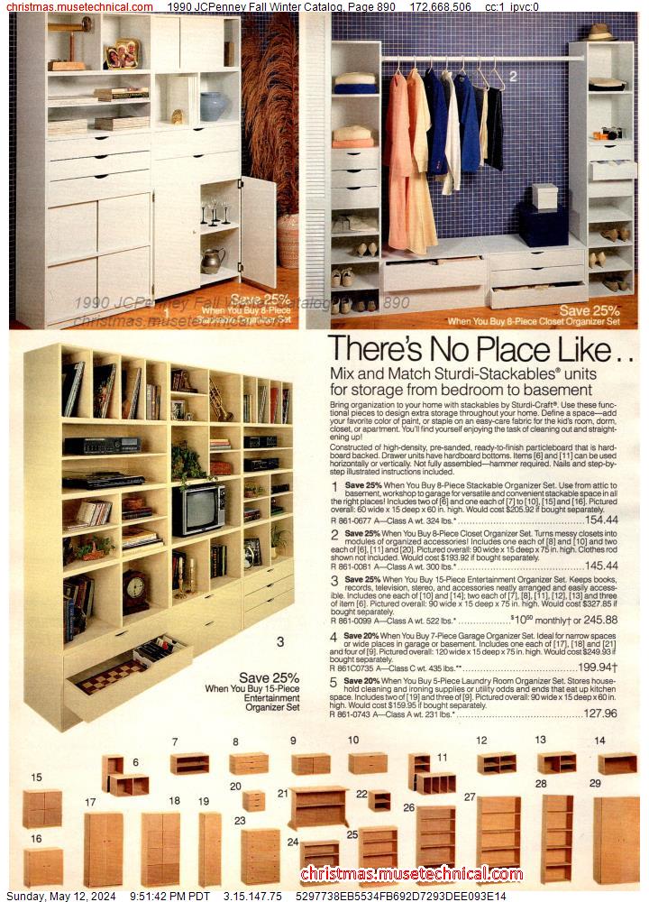1990 JCPenney Fall Winter Catalog, Page 890