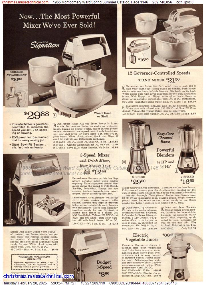 1965 Montgomery Ward Spring Summer Catalog, Page 1146