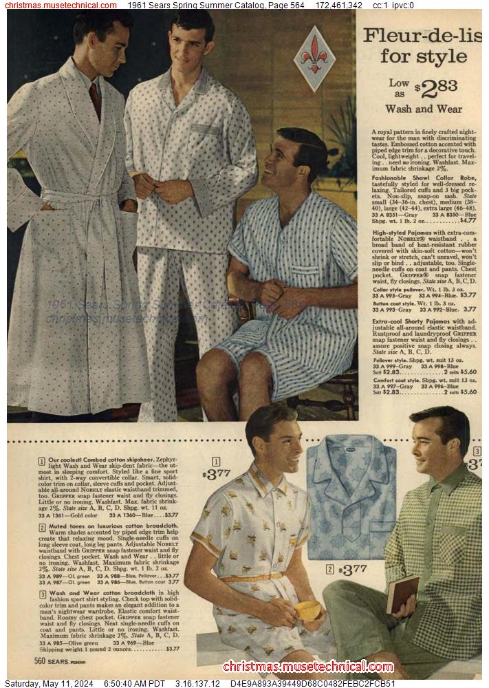 1961 Sears Spring Summer Catalog, Page 564