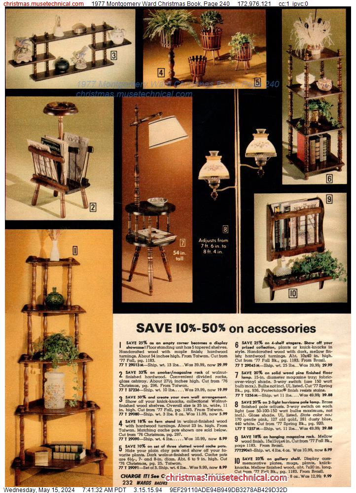 1977 Montgomery Ward Christmas Book, Page 240