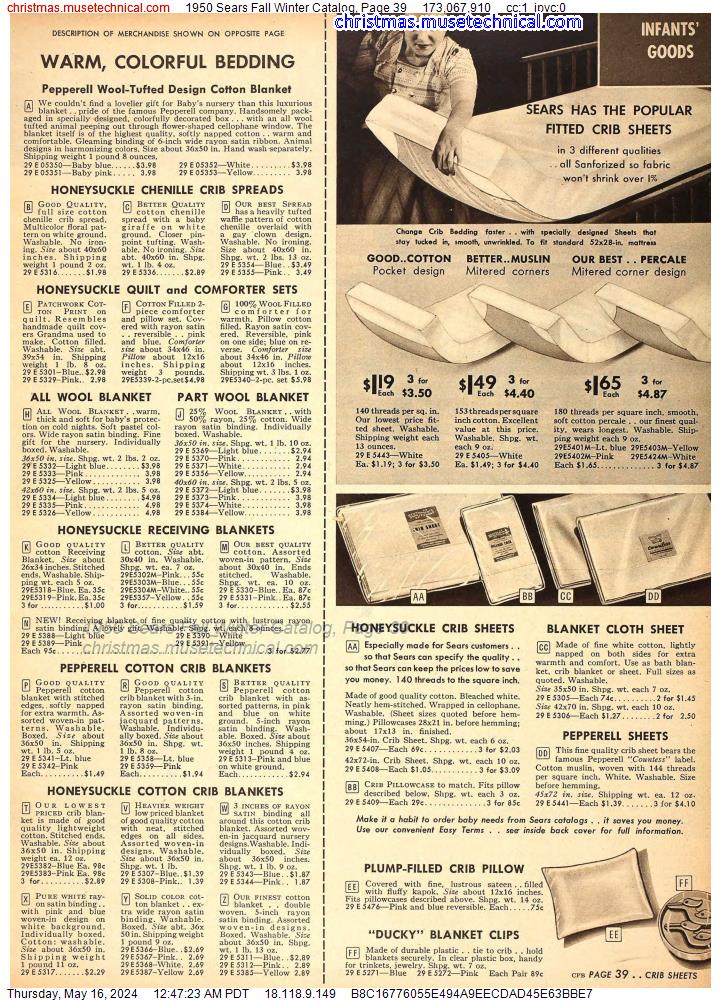 1950 Sears Fall Winter Catalog, Page 39