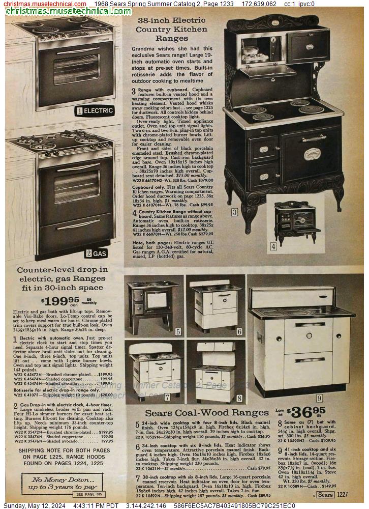 1968 Sears Spring Summer Catalog 2, Page 1233