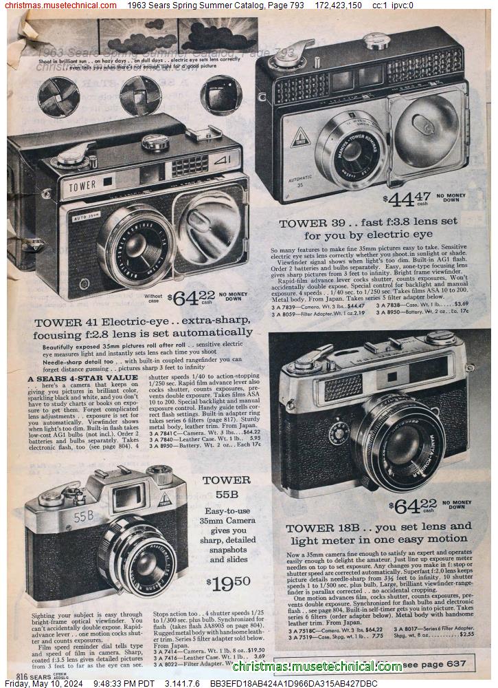 1963 Sears Spring Summer Catalog, Page 793