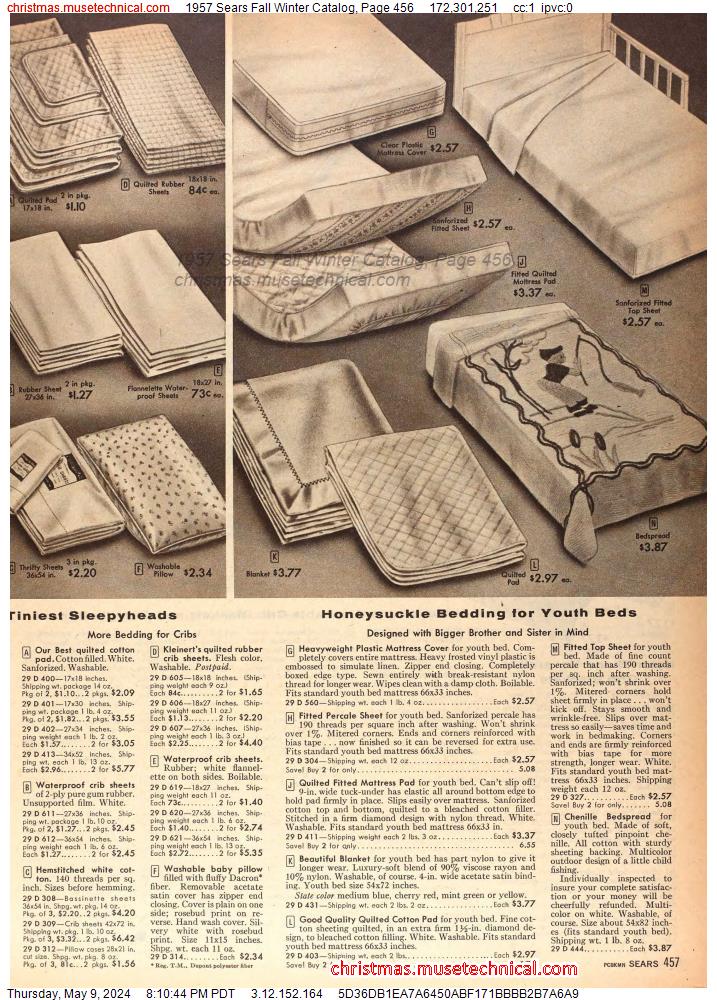 1957 Sears Fall Winter Catalog, Page 456