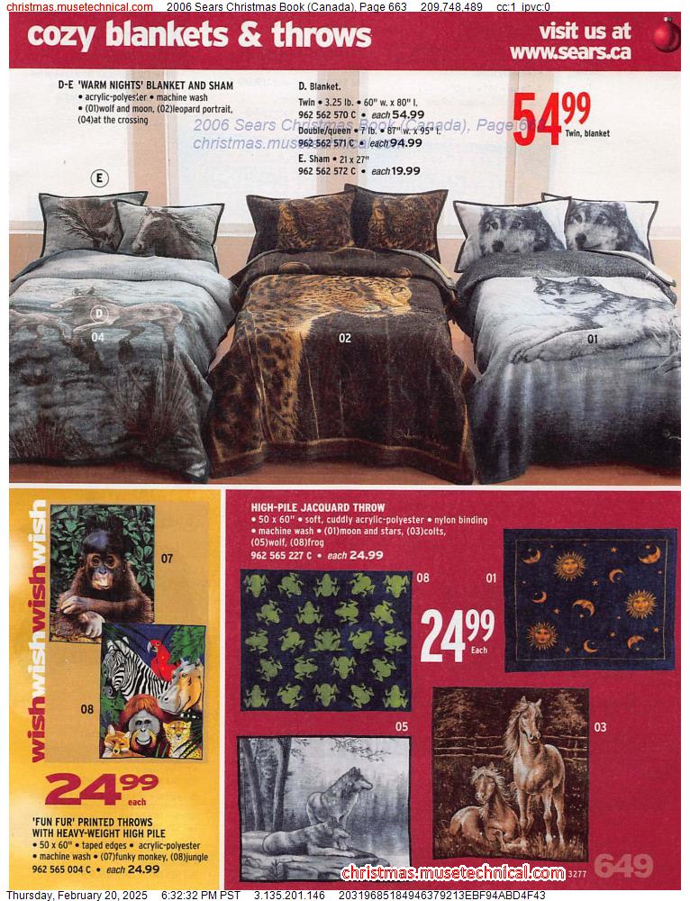 2006 Sears Christmas Book (Canada), Page 663