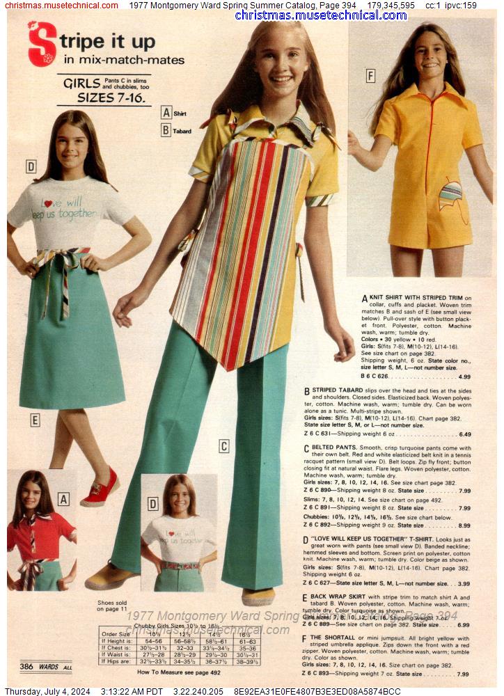 1977 Montgomery Ward Spring Summer Catalog, Page 394
